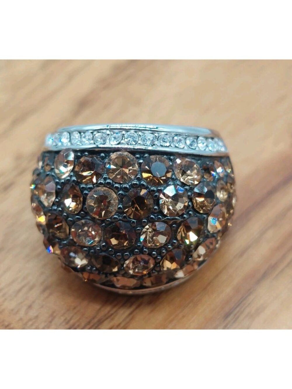 Park Lane Truffles Ring Size 6 Sparlking Gems Bold Thick